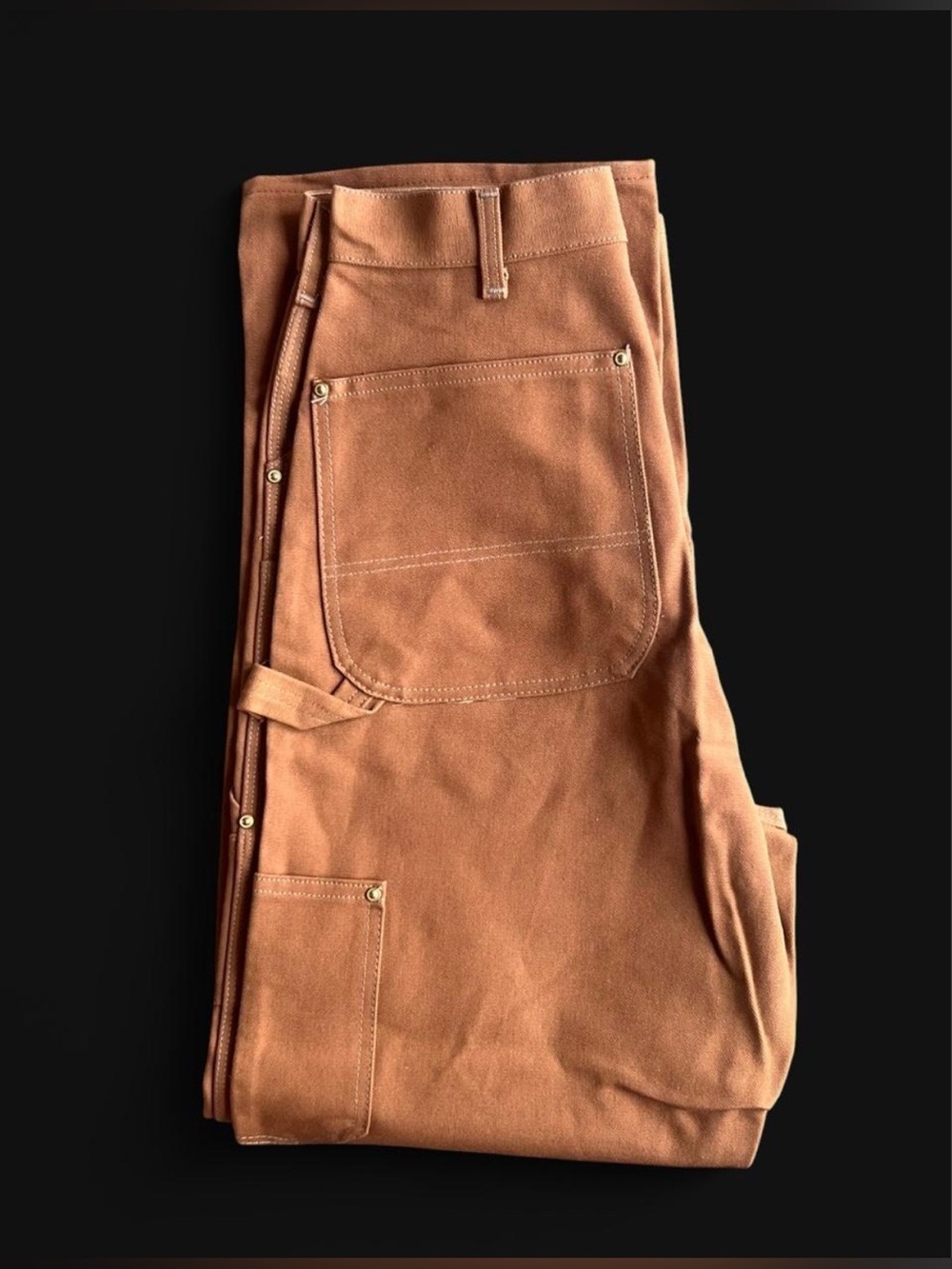 NWT Vintage 70’s/80’s Carhartt 62W Firm Duck Double Knee Carpenter Pants 36x32 - Picture 5 of 8
